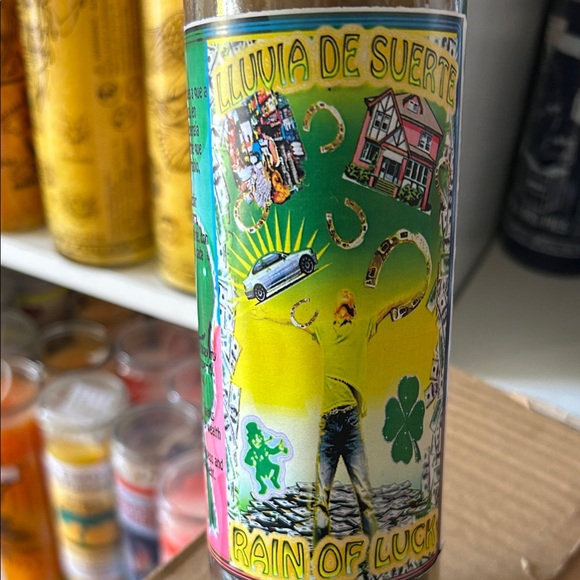 Other - Rain of Luck Candle with Colorful Design